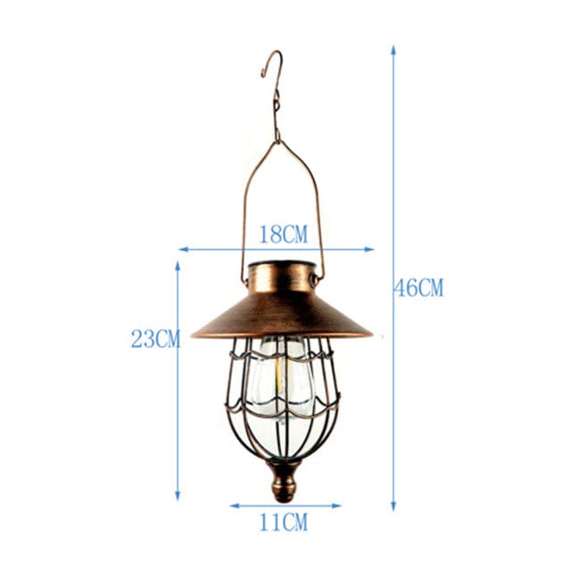 frJardioui Lanterne Solaire 2 Lampe Solaire Extérieure à Suspendre