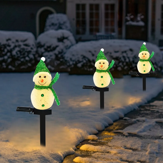 Bonhomme de Neige Lumineux Solaire