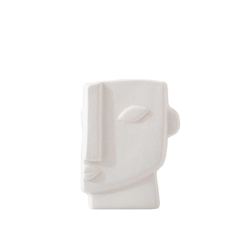 frJardioui Demi-Visage Vase Visage Abstrait