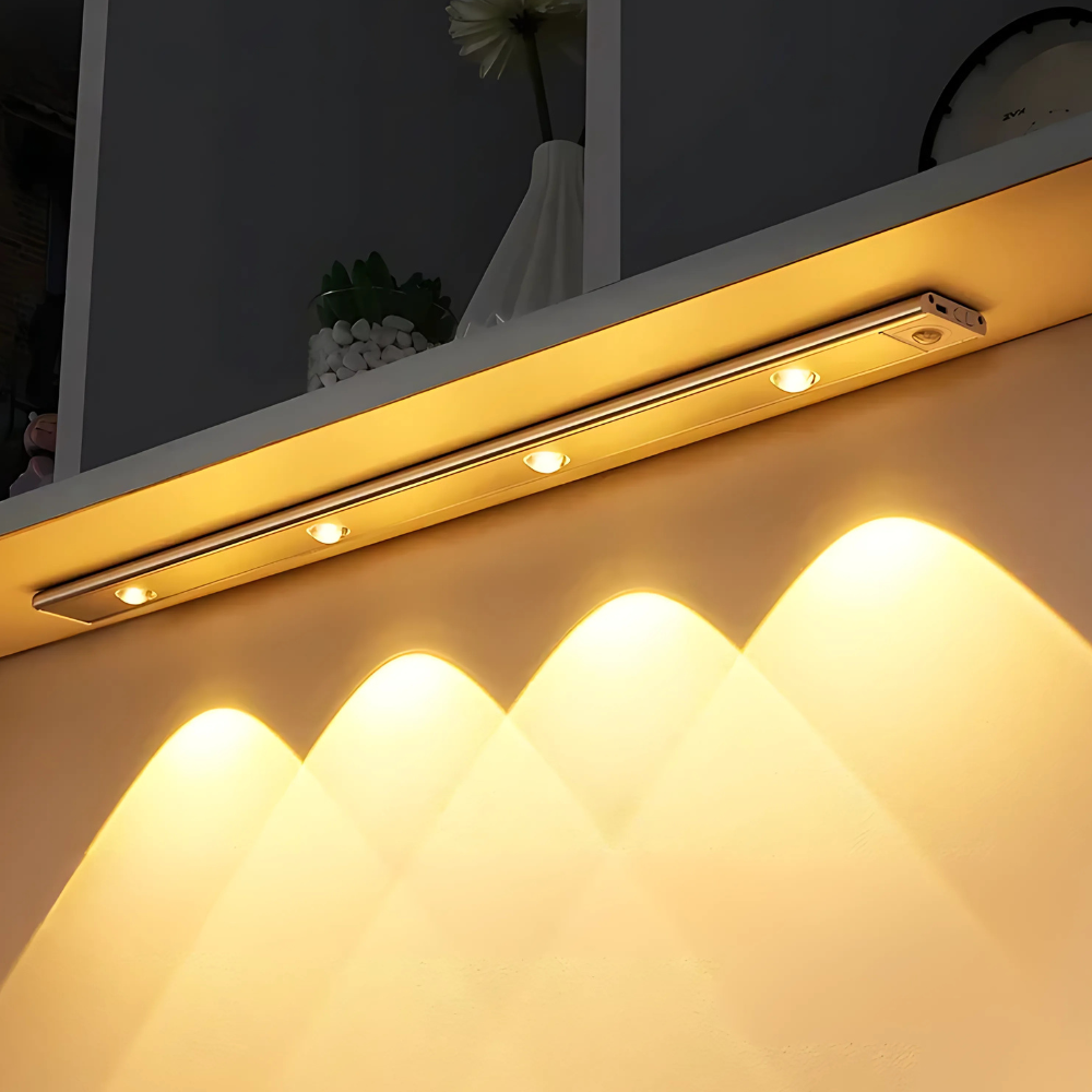 Jardioui 1 Éclairage / Argent / 30 cm Éclairage Premium LED avec capteur de mouvement