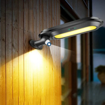 Jardioui 2 Lampadaires (24.90 €/ pcs) / Noir / Chaude Lampadaire Solaire Détecteur de Mouvement Puissant