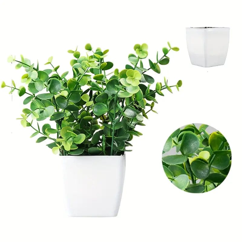 Jardioui 2 Plantes (24.90 €/ pcs) Petite Plante Artificielle Verte En Pot