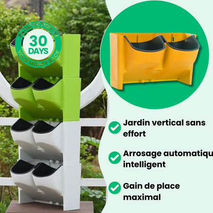 Jardioui Jardinière verticale auto-arrosante (1 pièce)