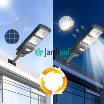 Jardioui Lampadaire Solaire Extérieur Détecteur de Mouvement Ultra-Puissant