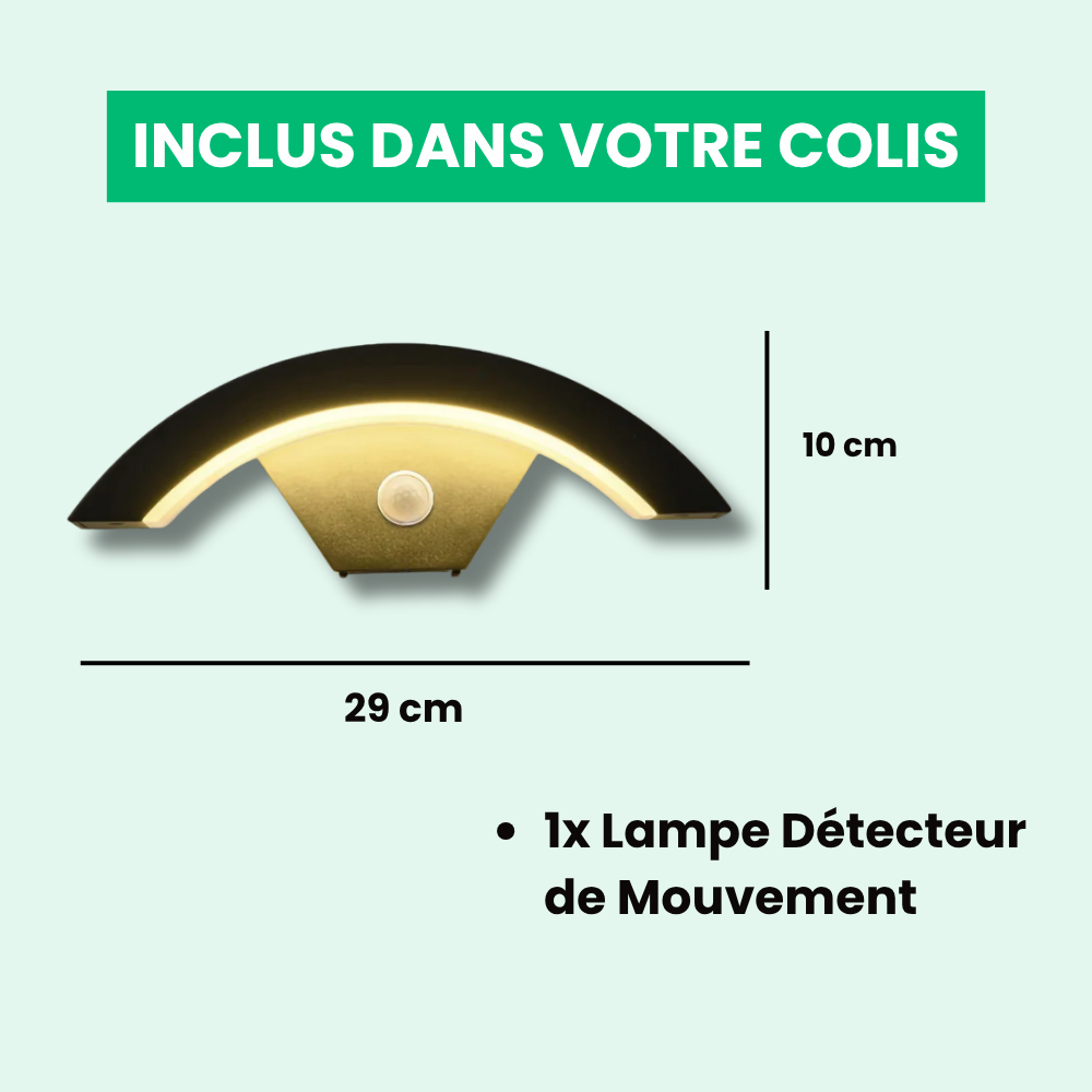 Jardioui Lampe Détecteur de Mouvement Couloir Eventail Sans Fil