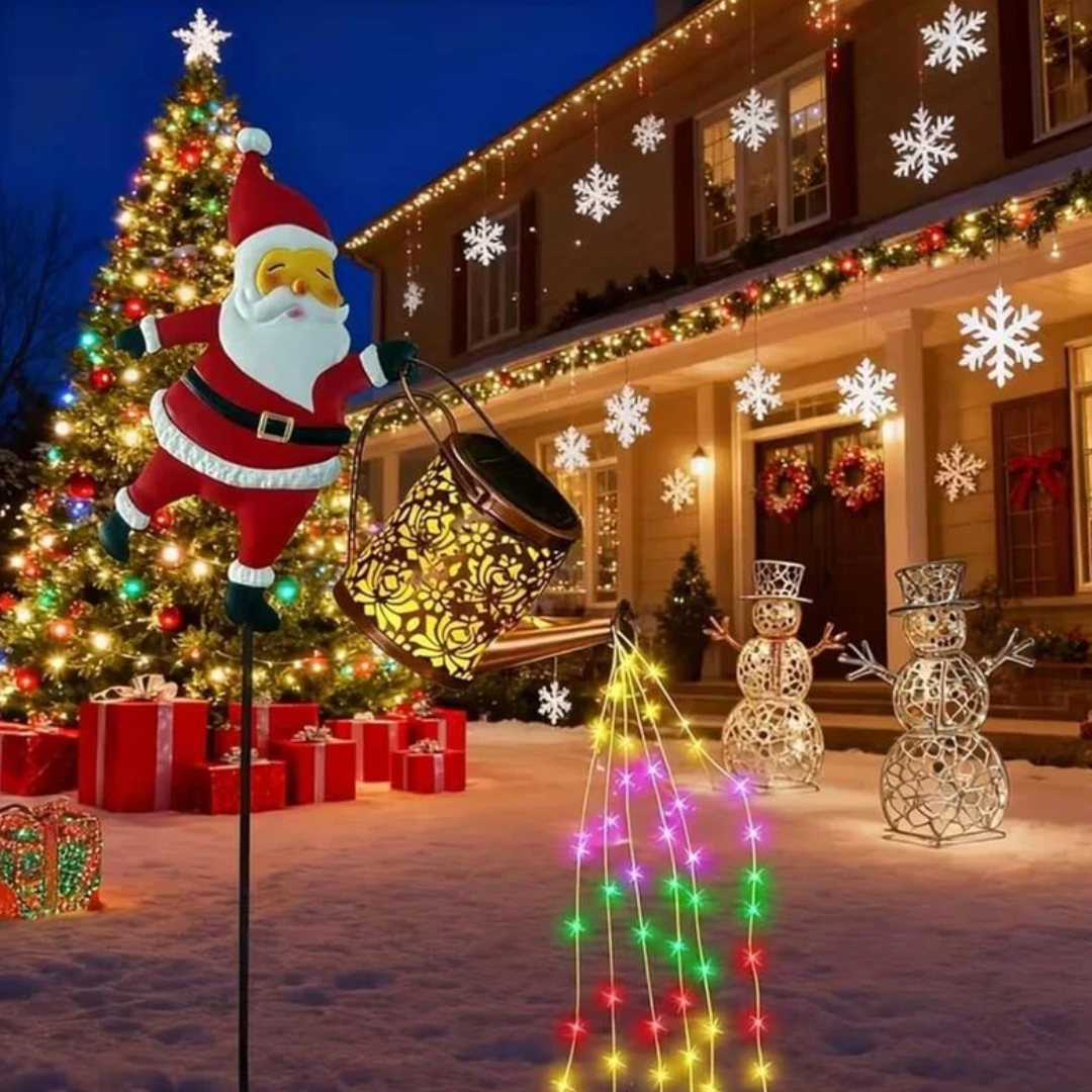 Jardioui Père Noël Cascade Lumineuse Enchantée