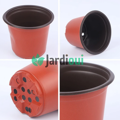 Jardioui Pot de Fleur Plastique Réutilisable