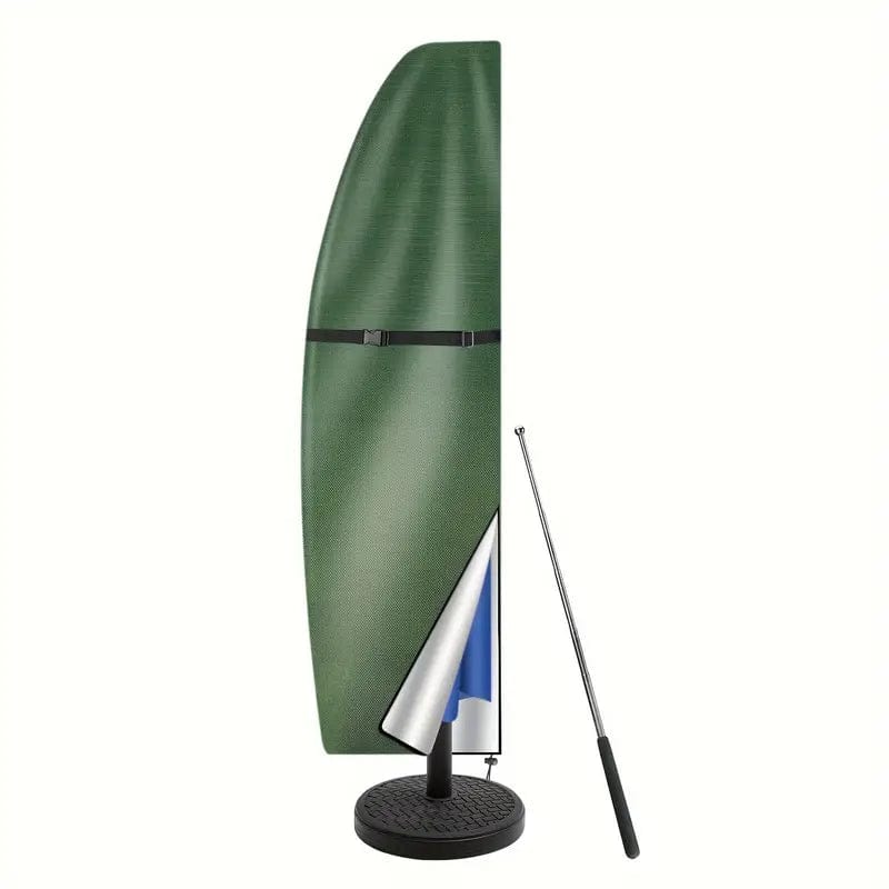 Jardioui Vert / S (265cm - Parasols en porte-à-faux) Housse Protectrice Intégrale Anti-UV pour Parasol