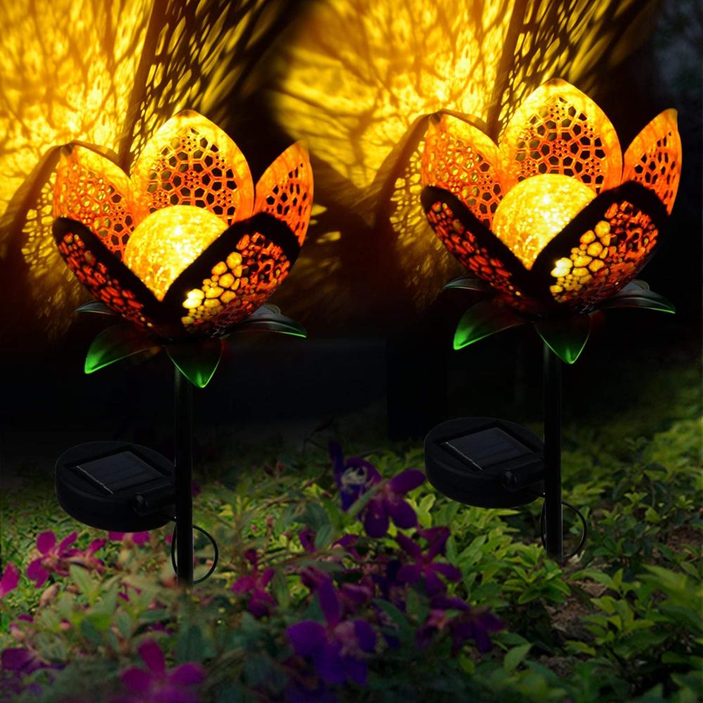 frJardioui Lampes Fleur Solaire Pour Jardin