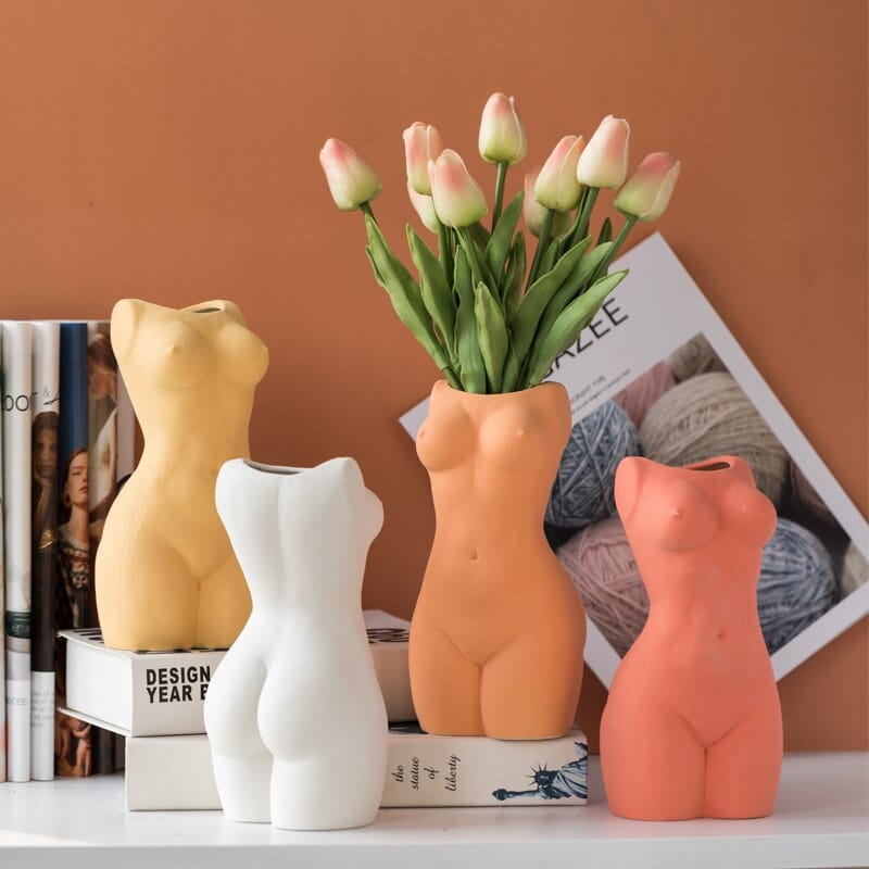 frJardioui Vase Corps de Femme en Céramique
